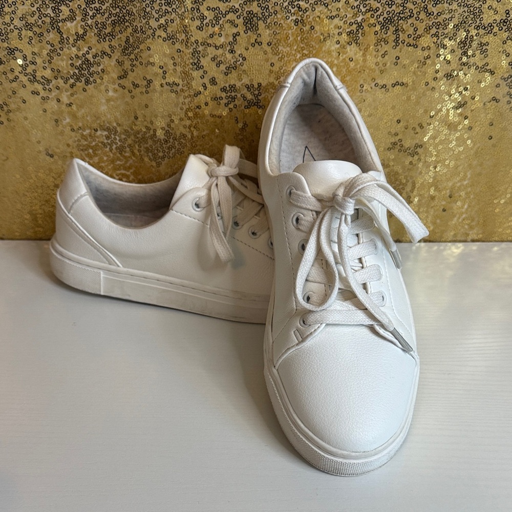 Joie White Harvard all white Women's Sneakers